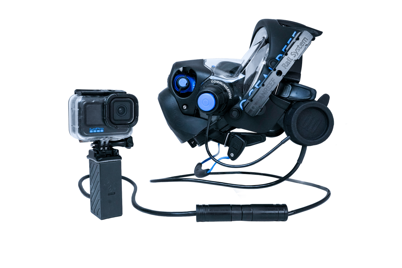 Mască integrală Neptune III cu unitate de comunicare Alpha Pro UW 2.0 și kit de creare conținut WMT